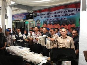 Polda Metro Jaya Musnahkan 81 Kg Sabu dan 23 Kg Ganja
