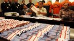 Mabes Polri Gelar Barang Bukti Uang Palsu