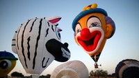 Festival balon raksasa berudara panas digelar di Israel, Jumat (22/07/2016). Amir Cohen/Reuters/detikFoto