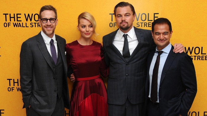 Leonardo DiCaprio dalam launching The Wolf of Wall Street