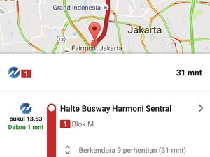 Jadwal TransJakarta Bisa Diintip Lewat Google Maps