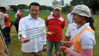 Panahan meloloskan empat atlet ke Olimpiade 2016 yakni Riau Ega Salsabila, Muhammad Hanif dan Hendra Wijaya dan Ika Yuliana Rochmawati. Pool/dok. Kemenpora.