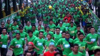 Selama lomba, jalur cepat di Jl Rasuna Said ditutup sehingga pengendara hanya bisa menggunakan jalur lambat. Istimewa/ImageDynamics