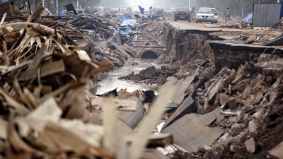 Kerusakan Akibat Banjir di China
