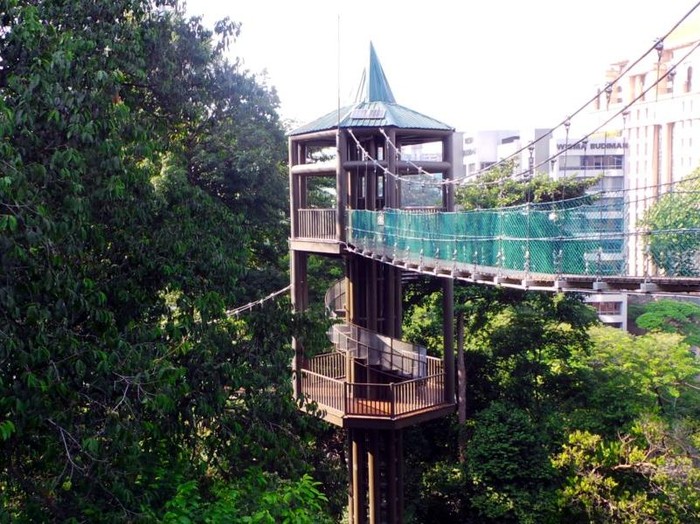 Uji Nyali Meniti Jembatan Kanopi di Jantung Kuala Lumpur