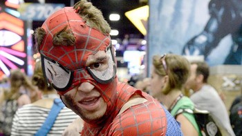 Tak ketinggalan ada Spiderman, superhero dari Marvel. Foto: GettyImages