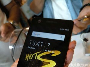 Infinix Hot S, Ponsel Metal Sidik Jari Rp 1,7 Juta