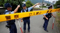 Setidaknya 19 orang tewas dan puluhan lainnya luka-luka akibat peristiwa ini. Mandatory credit Kyodo/via REUTERS.