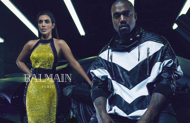 Kanye West di kampanye Balmain
