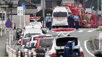 Serangan itu terjadi pada Selasa (26/7/2016) dini hari. Ada 45 orang lain yang luka-luka akibat diserang pelaku. Sebanyak 18 orang dari 45 korban luka-luka itu dalam kondisi serius. REUTERS/Issei Kato.