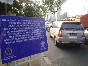 Polisi: Minim Pelanggaran di Hari Pertama Tunjukkan Sosialisasi Ganjil Genap Berhasil