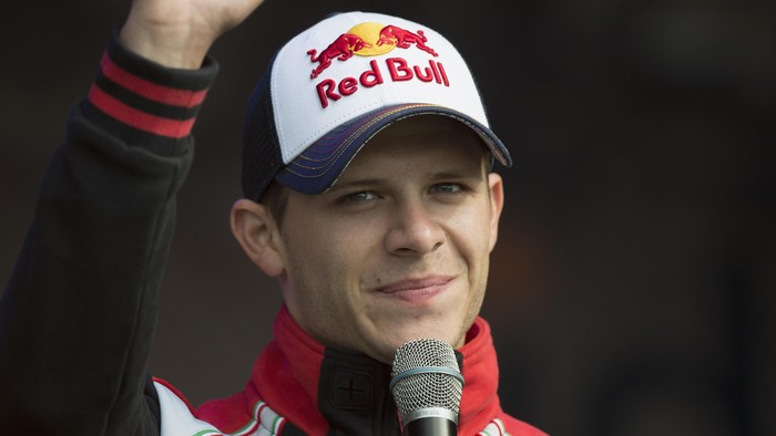 NORTHAMPTON, ENGLAND - AUGUST 27:  Stefan Bradl of Germany and Factory Aprilia Gresini greets during the 