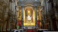 Foto: Interior Igreja de Nossa Senhora do Monte do Carmo da antiga Se. Ini adalah katedral lama di Rio (Ken/detikTravel)