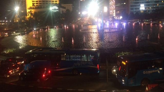 Lalin di Bundaran HI Ramai Lancar, Polisi Tegur Lebih dari 100 Pengendara