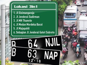 Jangan Bingung Lewati Jalur Ganjil-Genap Ini