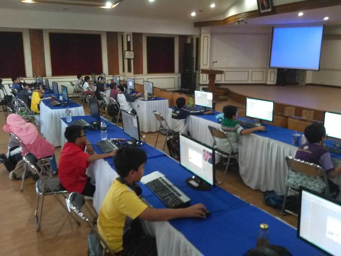 Puluhan Bocah Ikut Lomba Animasi Indonesia Cyberkids Camp di Bandung