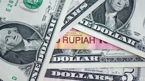 Ilustrasi kurs dolar rupiah