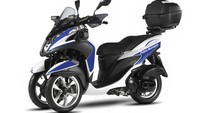 Yamaha memperkenalkan Tricity 125 versi motor polisi. Yamaha Tricity 125 ini memiliki dimensi kompak dan bobot yang ringan sehingga membuat skuter ini lincah dikendarai di lalu lintas kota.