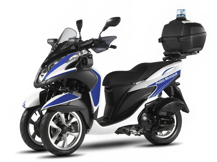 Skuter Roda Tiga Yamaha Tricity 125 Jadi Motor Polisi