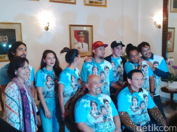 Kru dan Pemain Film Wakop DKI Reborn Temui Ahok