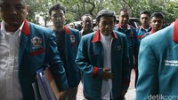 Partai Idaman menyerahkan berkas kelengkapan pendaftaran kepengurusan ke Kementerian Hukum dan HAM, Jakarta, Jumat (29/7/2016).