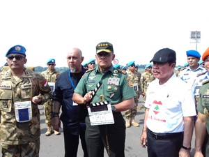 Panglima TNI Pantau Proses Syuting film Garuda 23