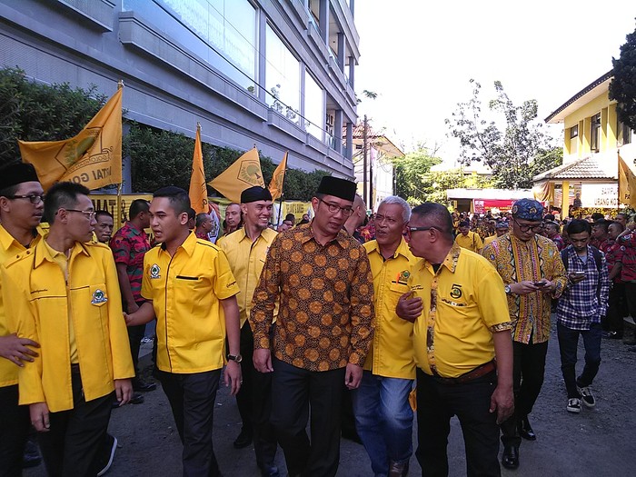 Ridwan Kamil Hadiri Musda Golkar Bandung, Bicara Parpol dan Pemimpin Baru