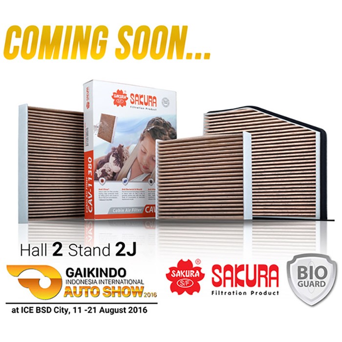 Filter Sakura Luncurkan Generasi Terbaru Kabin Filter di GIIAS 2016