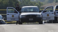 Kejadian penembakan itu terjadi pada Kamis (28/7) malam. Kedua polisi berasal dari departemen penindakan geng dari Kepolisian San Diego. REUTERS/Mike Blake.