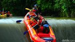 Rafting Seru Taklukkan Derasnya Sungai Kalibaru, Banyuwangi