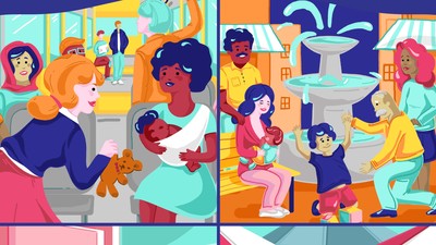 Gambar-gambar Dukungan Menyusui Kapan Saja dan di Mana Saja Bagi Para Ibu