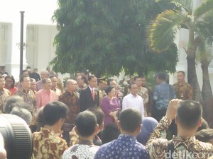 Jokowi dan Megawati Hadiri Peresmian Pameran Lukisan Istana di Galeri Nasional