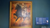 Adapula Lukisan Basoeki Abdullah bertajuk Pangeran Diponegoro Pemimpin Perang.
