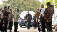 Pantauan detikHOT, SBY tiba sekitar pukul 14.50 WIB. Pool/Noel/detikFoto.