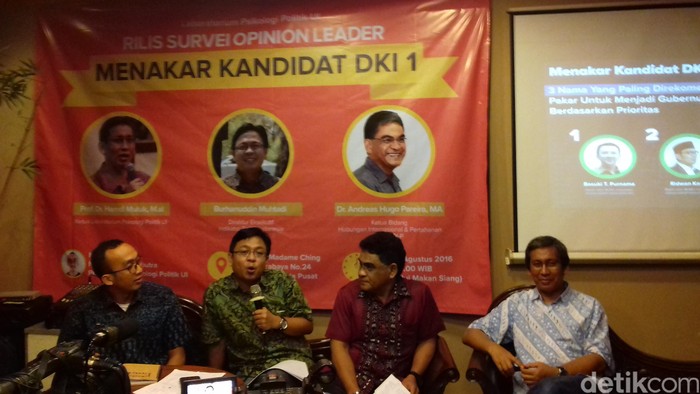 Elektabilitas Ahok 47,29%, Ditempel Ketat Risma dan Ridwan Kamil