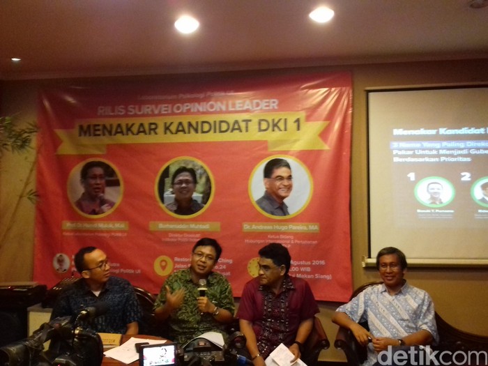 3 Nama yang Paling Direkomendasikan Pakar Jadi Gubernur DKI