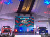 Calya dan Sigra saat peluncuran