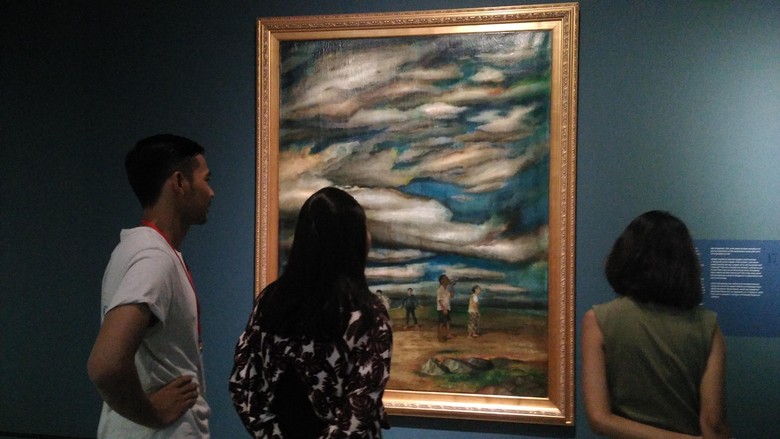 Wisatawan menonton pameran (Wahyu Setyo/detikTravel) Wisatawan menonton pameran (Wahyu Setyo/detikTravel)