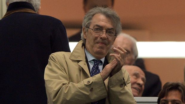 Massimo Moratti MILAN, ITALY - NOVEMBER 09: President of FC Inter Milan Massimo Moratti attends the Serie A match between FC Internazionale Milano and AS Livorno Calcio at San Siro Stadium on November 9, 2013 in Milan, Italy. (Photo by Claudio Villa/Getty Images)