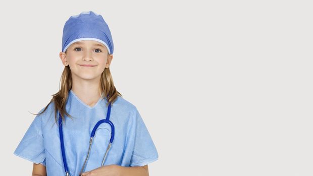 Ilustrasi dokter kecil