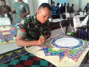 Berkenalan dengan Praka Hendro, Prajurit TNI Peserta MTQ Kategori Kaligrafi