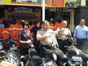 Puluhan Motor Disita Hasil Curanmor