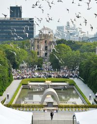 Suasana Peringatan 71 Tahun Tragedi Bom Atom di Hiroshima (Kyodo/via Reuters)