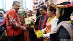 Mendes Eko Ikuti Pawai Budaya di CFD