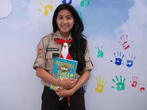 Olivia Zalianty Senang Kegiatan Pramuka Bisa Jadi Inspirasi Anak-anak