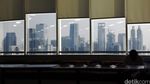 Pemandangan Gedung Pencakar Langit Jakarta dari Ketinggian