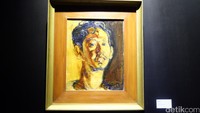 Lukisan pertama Affandi, potret dirinya yang dilukis pada tahun 1936.