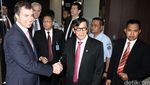 Yasonna Laoly Bertemu Menteri Kehakiman Australia
