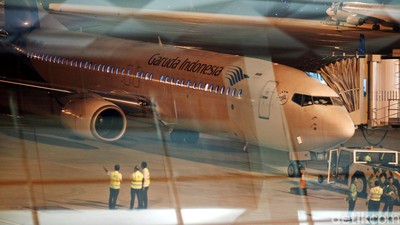 Penerbangan Perdana Pesawat Garuda dari Terminal 3