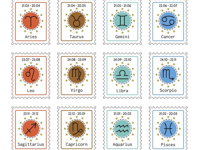 Decorative background with star signs